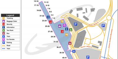 Frederic chopin airport नक्शा